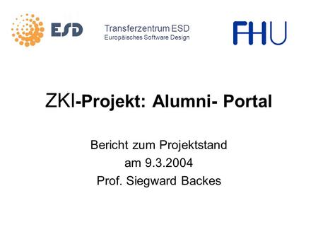 ZKI-Projekt: Alumni- Portal