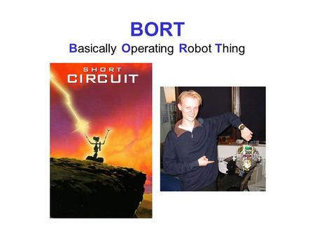 BORT Basically Operating Robot Thing