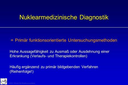 Nuklearmedizinische Diagnostik