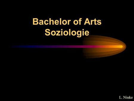 Bachelor of Arts Soziologie