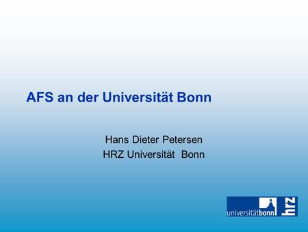 AFS an der Universität Bonn