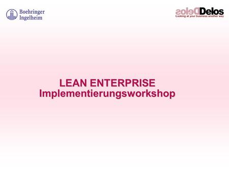 LEAN ENTERPRISE Implementierungsworkshop