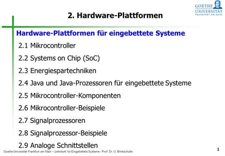 2. Hardware-Plattformen