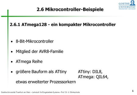 2.6 Mikrocontroller-Beispiele