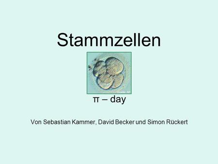 π – day Von Sebastian Kammer, David Becker und Simon Rückert