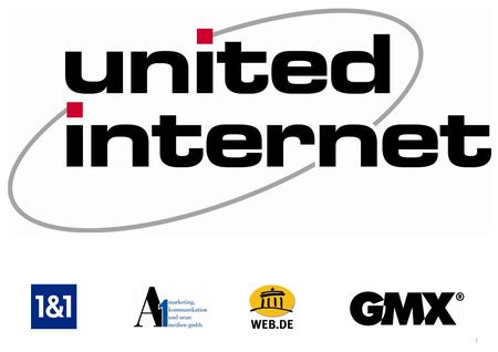 Inhalt United Internet Produktbereiche Organigramm 1&1 Internet AG A1 Marketing Fotos Quellen.