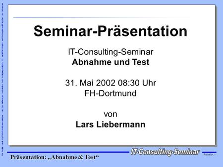 Seminar-Präsentation