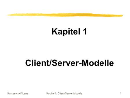 Client/Server-Modelle
