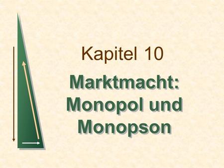 Marktmacht: Monopol und Monopson