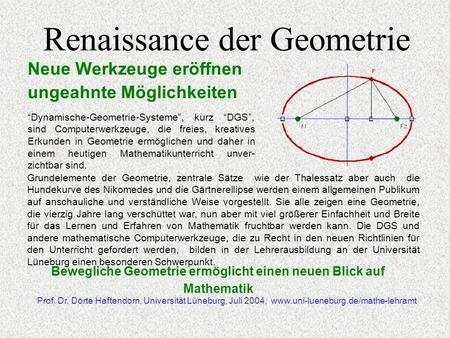 Renaissance der Geometrie