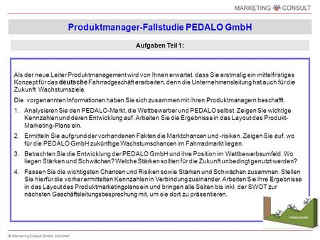 Produktmanager-Fallstudie PEDALO GmbH
