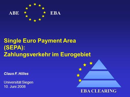 Single Euro Payment Area (SEPA): Zahlungsverkehr im Eurogebiet