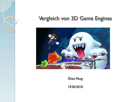Vergleich von 3D Game Engines
