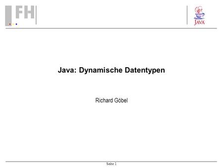 Java: Dynamische Datentypen
