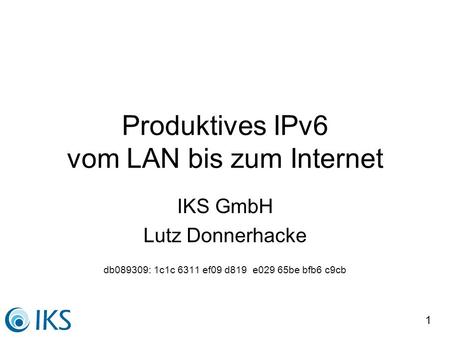 Produktives IPv6 vom LAN bis zum Internet