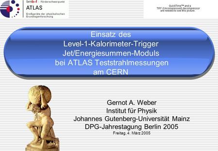 Einsatz des Level-1-Kalorimeter-Trigger Jet/Energiesummen-Moduls bei ATLAS Teststrahlmessungen am CERN.