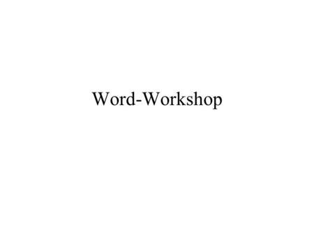 Word-Workshop.
