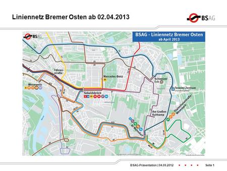 Liniennetz Bremer Osten ab