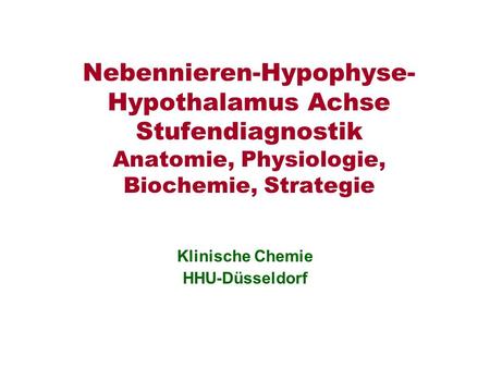 Klinische Chemie HHU-Düsseldorf