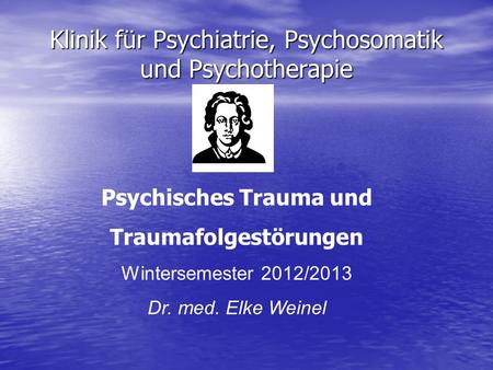 Klinik für Psychiatrie, Psychosomatik und Psychotherapie
