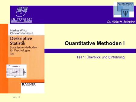Quantitative Methoden I