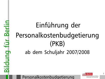 Personalkostenbudgetierung (PKB)