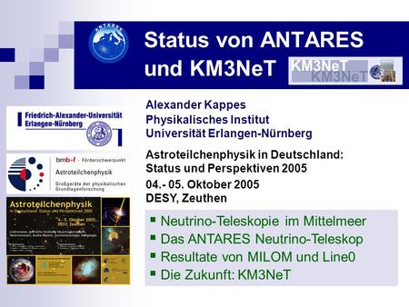 Status von ANTARES und KM3NeT