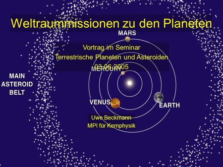 Terrestrische Planeten und Asteroiden