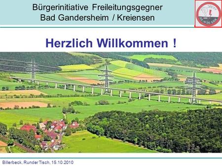 Bürgerinitiative Freileitungsgegner Bad Gandersheim / Kreiensen