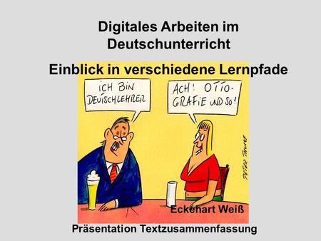 Digitales Arbeiten im Deutschunterricht