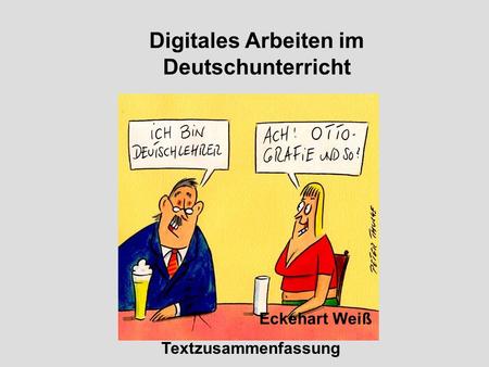 Digitales Arbeiten im Deutschunterricht