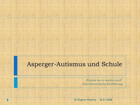 Asperger-Autismus und Schule