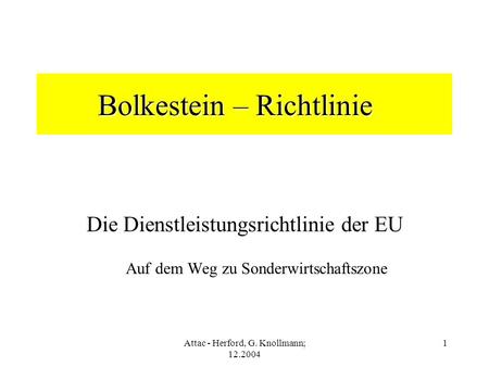 Bolkestein – Richtlinie