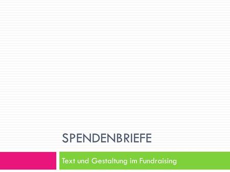 Text und Gestaltung im Fundraising
