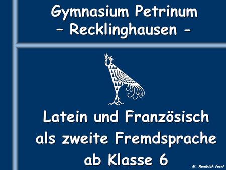 Gymnasium Petrinum – Recklinghausen -