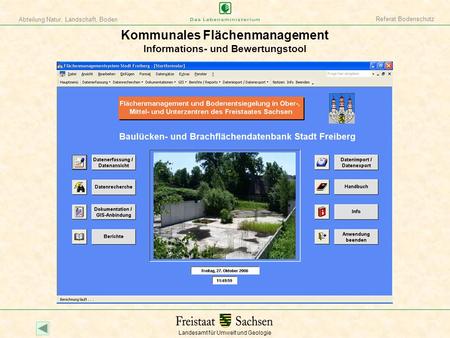 Kommunales Flächenmanagement Informations- und Bewertungstool