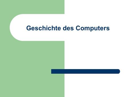 Geschichte des Computers