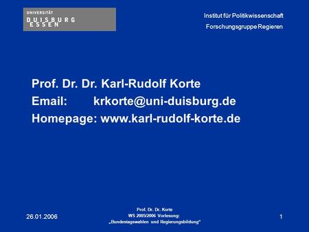 Prof. Dr. Dr. Karl-Rudolf Korte