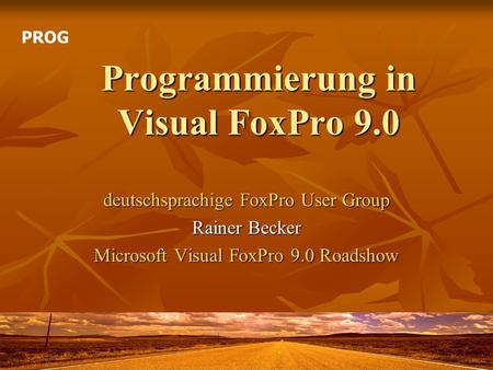 Programmierung in Visual FoxPro 9.0