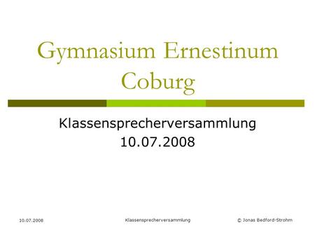 Gymnasium Ernestinum Coburg