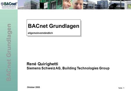 BACnet Grundlagen René Quirighetti