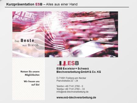 Kurzpräsentation ESB – Alles aus einer Hand