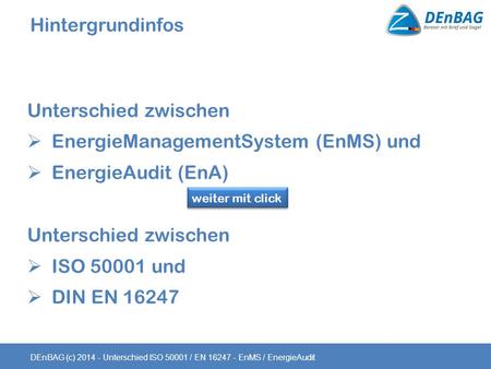 EnergieManagementSystem (EnMS) und EnergieAudit (EnA)