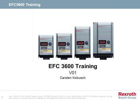 EFC 3600 Training V01 Carsten Kobusch