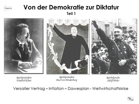 Von der Demokratie zur Diktatur
