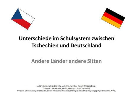 Unterschiede im Schulsystem zwischen Tschechien und Deutschland