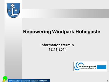 Repowering Windpark Hohegaste