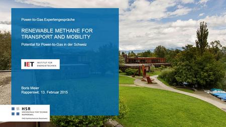 Renewable methane for transport and mobility