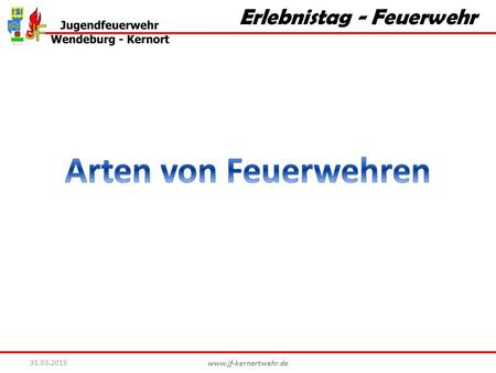 Erlebnistag - Feuerwehr