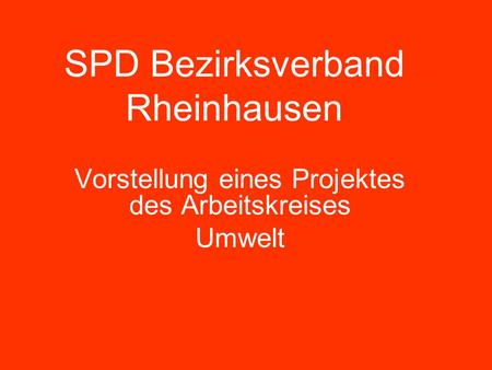 SPD Bezirksverband Rheinhausen